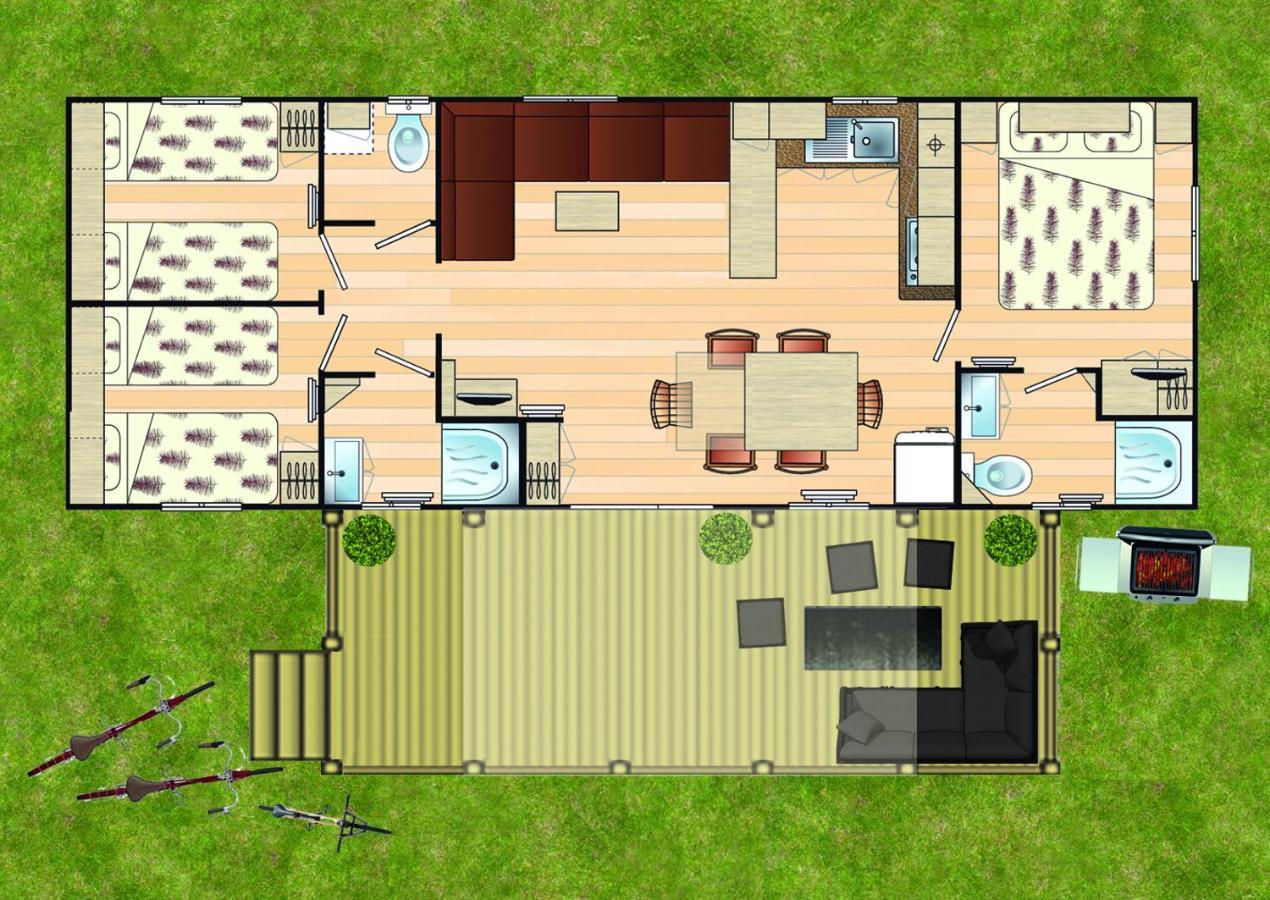 Kerlann 4 Etoiles Mobil Home 3 Chs 2 Sdb Pont Aven Finistere מראה חיצוני תמונה